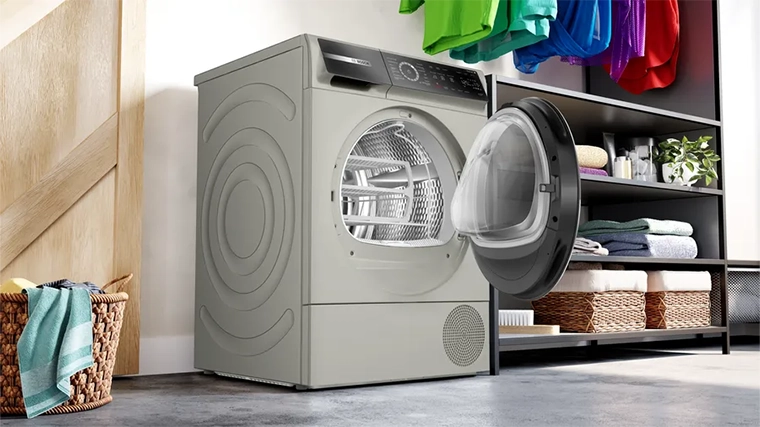 Serie 8 Isı Pompalı Kurutma Makinesi 9 kg Gümüş